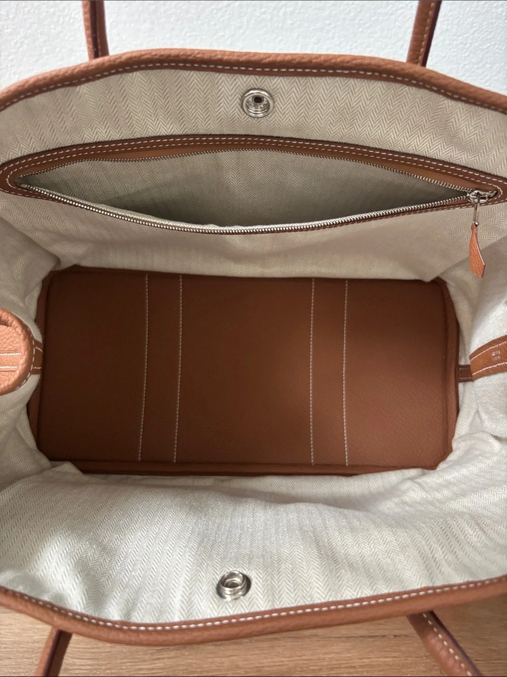 Hermès Garden Party Tote Negonda Gold 36